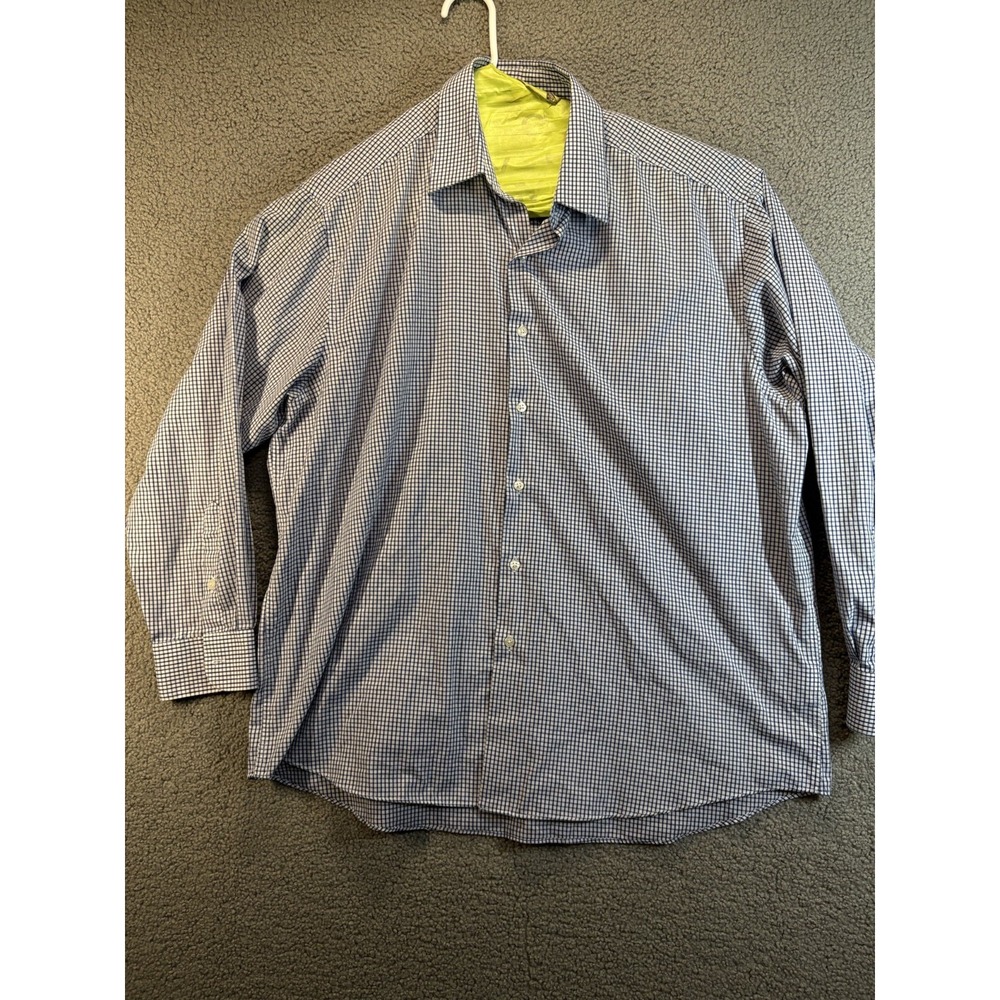 John Ashford Mens Dress Shirt 17.5 34/35‎  Business Preppy Casual